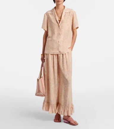 Chloé Chloé Floral silk bowling shirt | Thumbnail 5