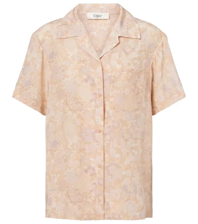 Chloe Chloé Floral silk bowling shirt
