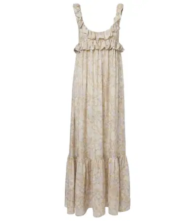 Chloé Chloé Floral ruffled silk charmeuse maxi dress | Thumbnail 1