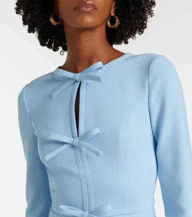 Carolina Herrera Bow-detail crêpe midi dress | Thumbnail 2