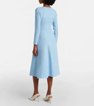 Carolina Herrera Bow-detail crêpe midi dress | Thumbnail 3