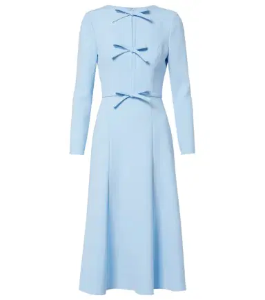 Carolina Herrera Bow-detail crêpe midi dress | Thumbnail 1