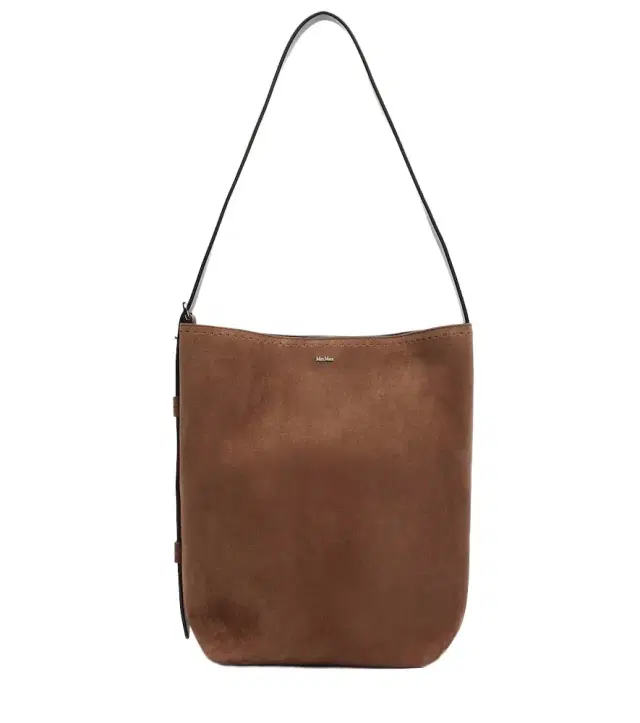 Medium suede bucket bag