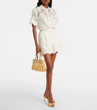 Erdem Embroidered mesh shorts | Thumbnail 4 Erdem Embroidered mesh shorts | Thumbnail 4