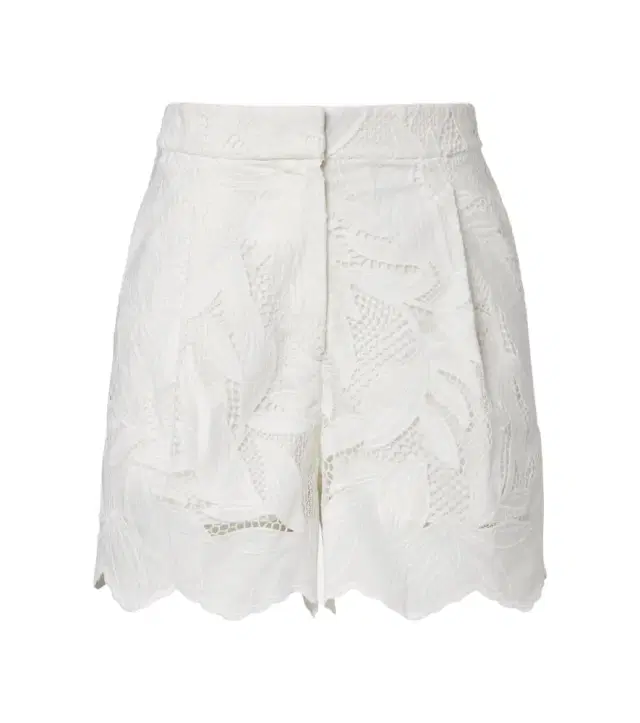 Embroidered mesh shorts
