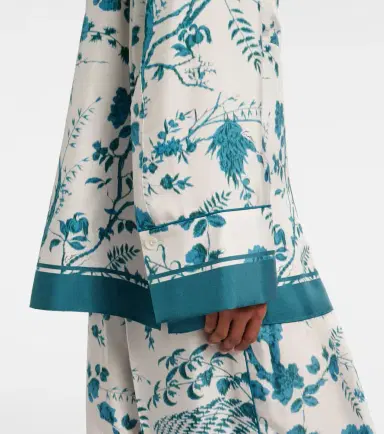 Erdem Floral silk pajama shirt | Thumbnail 5