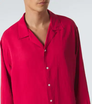 A.Presse A. Presse Vintage silk and linen shirt | Thumbnail 4