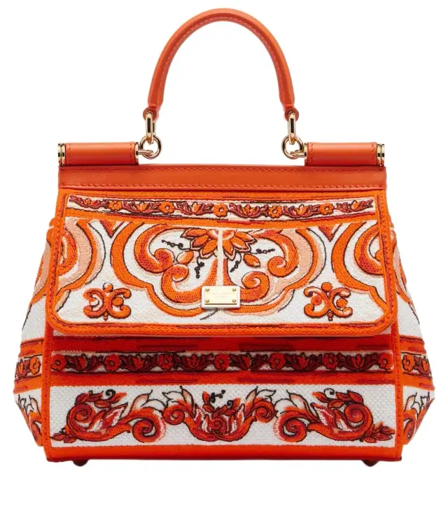 Dolce & Gabbana Sicily Medium embroidered top-handle bag