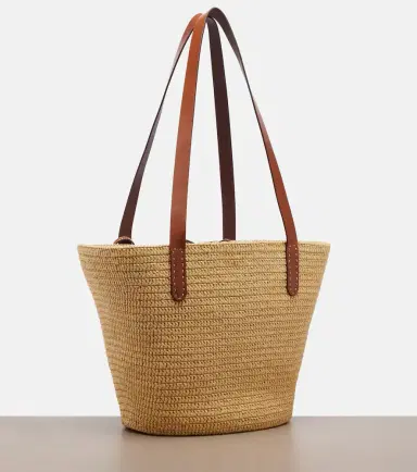 Prada Medium raffia-effect crochet basket bag | Thumbnail 3