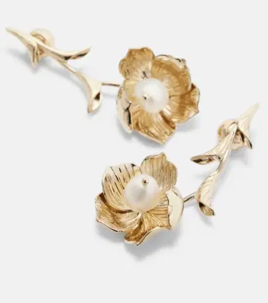 Erdem Embellished drop earrings | Thumbnail 4