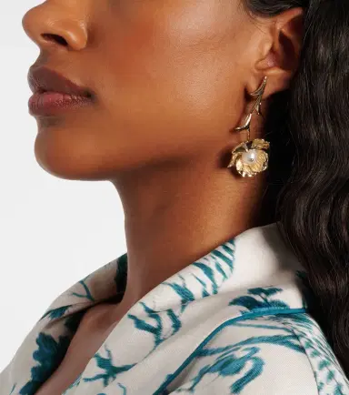 Erdem Embellished drop earrings | Thumbnail 5