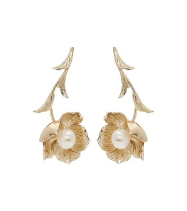 Erdem Embellished drop earrings