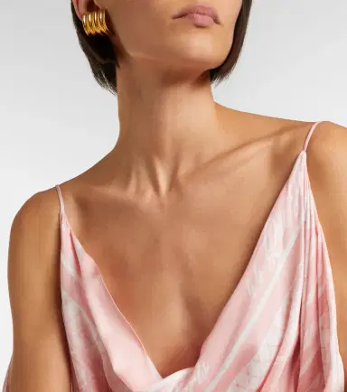 Balmain Printed asymmetric top | Thumbnail 3