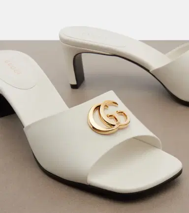 Gucci Double G leather mules | Thumbnail 4 Gucci Double G leather mules | Thumbnail 4