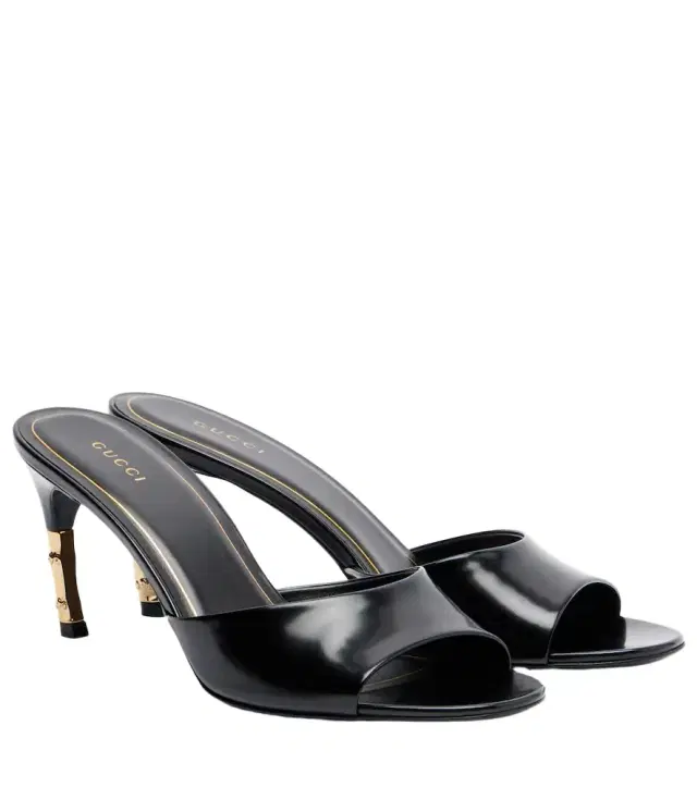 Gucci Castello leather mules