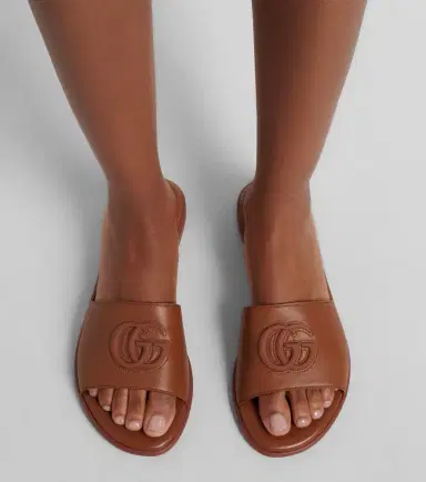Gucci Double G leather slides | Thumbnail 5 Gucci Double G leather slides | Thumbnail 5
