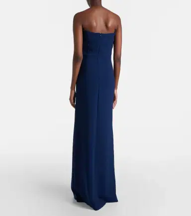 Costarellos Fara crystal-embellished crêpe gown | Thumbnail 5