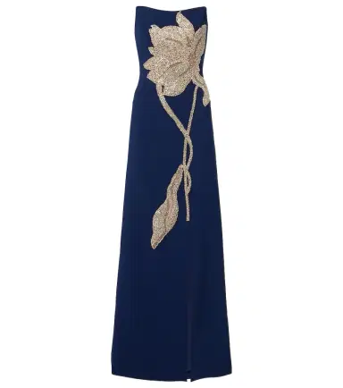Costarellos Fara crystal-embellished crêpe gown | Thumbnail 1