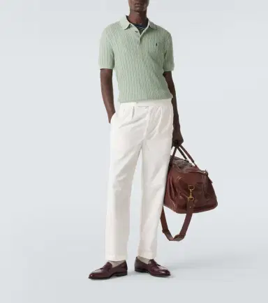 Polo Ralph Lauren Cable-knit cotton polo shirt | Thumbnail 2