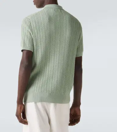 Polo Ralph Lauren Cable-knit cotton polo shirt | Thumbnail 3