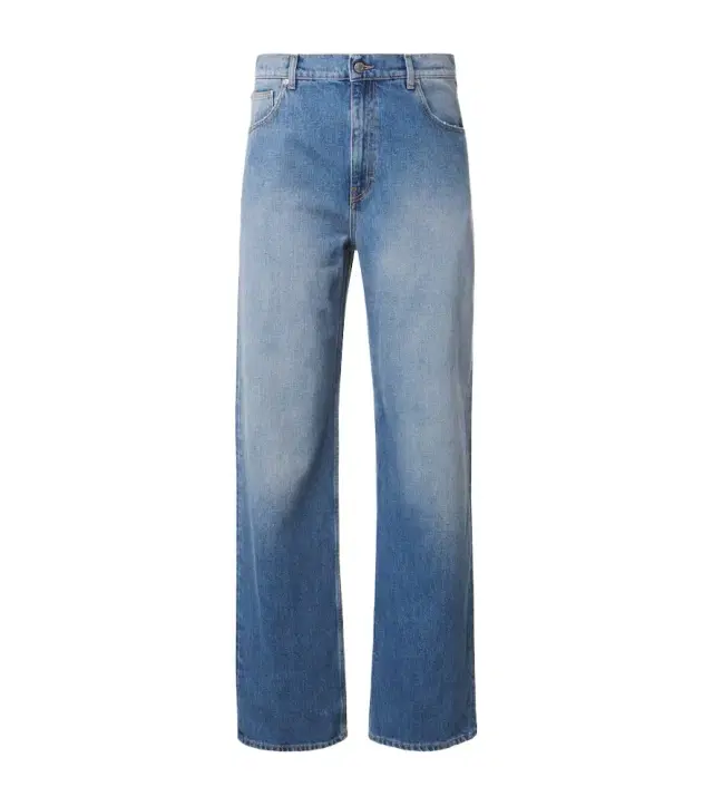 Faded straight jeans
