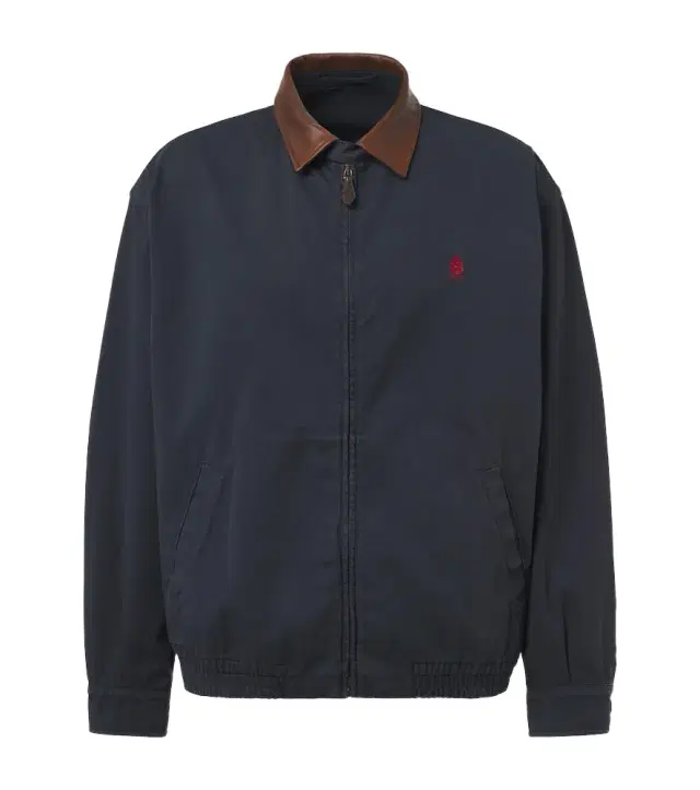 Prada Leather-trimmed cotton canvas blouson jacket