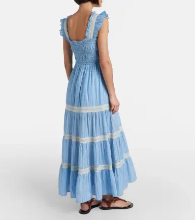 Rixo Aubrie lace-trimmed cotton midi dress | Thumbnail 2 Rixo Aubrie lace-trimmed cotton midi dress | Thumbnail 2
