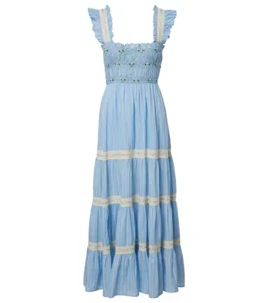 Rixo Aubrie lace-trimmed cotton midi dress | Thumbnail 1 Rixo Aubrie lace-trimmed cotton midi dress | Thumbnail 1