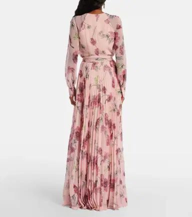 Erdem Floral pleated voile gown | Thumbnail 6