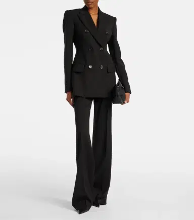 Sportmax Virgin wool flared pants | Thumbnail 4