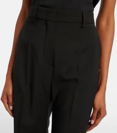 Sportmax Virgin wool flared pants | Thumbnail 6