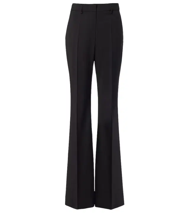 Sportmax Virgin wool flared pants