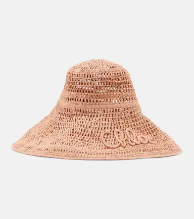 Chloé Chloé Logo raffia sunhat | Thumbnail 4