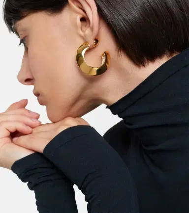 Alaïa Alaïa Edge hoop earrings | Thumbnail 6