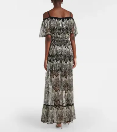 Rabanne Embellished off-shoulder gown | Thumbnail 3