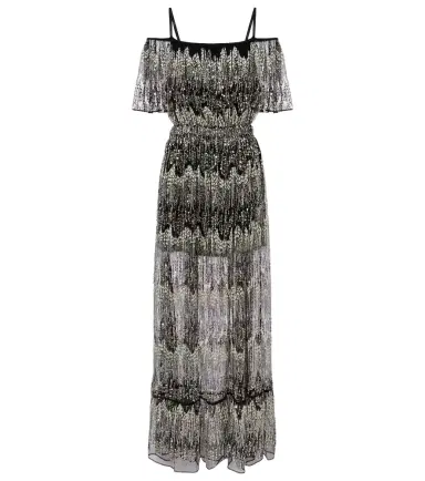 Rabanne Embellished off-shoulder gown | Thumbnail 1