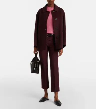 'S Max Mara 'S Max Mara Cotton-blend cropped straight pants | Thumbnail 2
