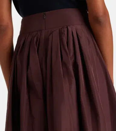 'S Max Mara 'S Max Mara Pleated taffeta midi skirt | Thumbnail 2