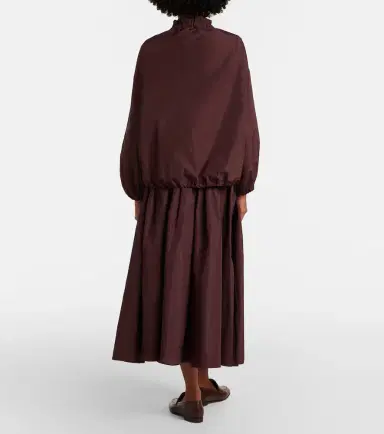 'S Max Mara 'S Max Mara Pleated taffeta midi skirt | Thumbnail 4