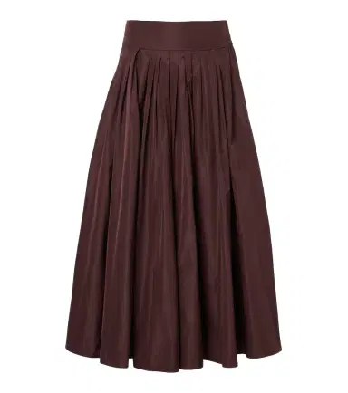 'S Max Mara 'S Max Mara Pleated taffeta midi skirt | Thumbnail 1