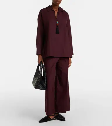 'S Max Mara 'S Max Mara Cropped cotton poplin wide-leg pants | Thumbnail 2 'S Max Mara 'S Max Mara Cropped cotton poplin wide-leg pants | Thumbnail 2