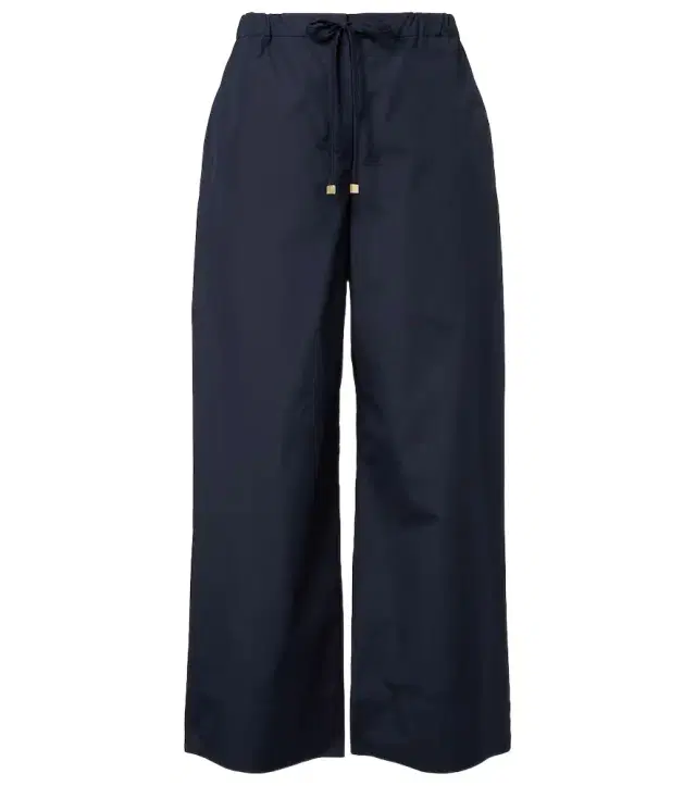 'S Max Mara Cotton cropped wide-leg pants
