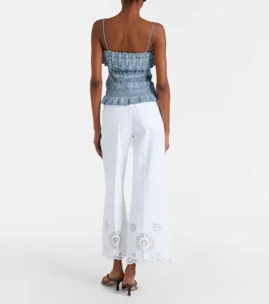 Frame The Eyelet embroidered flared jeans | Thumbnail 2 Frame The Eyelet embroidered flared jeans | Thumbnail 2