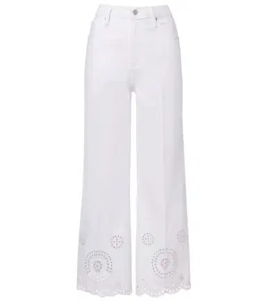 Frame The Eyelet embroidered flared jeans | Thumbnail 1 Frame The Eyelet embroidered flared jeans | Thumbnail 1
