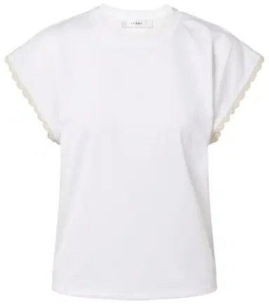 Frame The Crochet cotton jersey T-shirt | Thumbnail 1