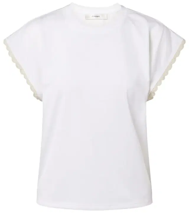 Frame The Crochet cotton jersey T-shirt
