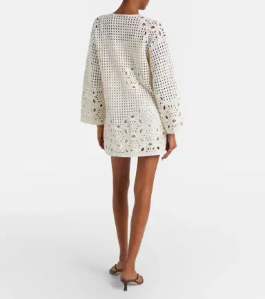 Frame The Postcard cotton crochet tunic | Thumbnail 4