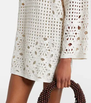 Frame The Postcard cotton crochet tunic | Thumbnail 5