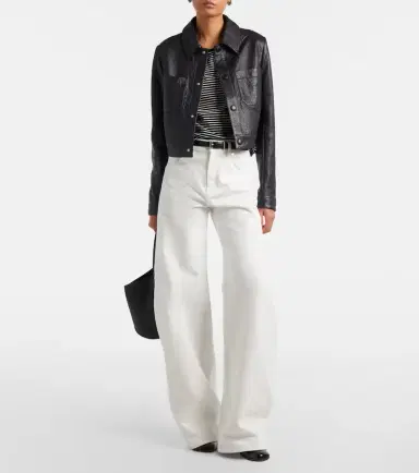Frame The Small leather jacket | Thumbnail 4 Frame The Small leather jacket | Thumbnail 4