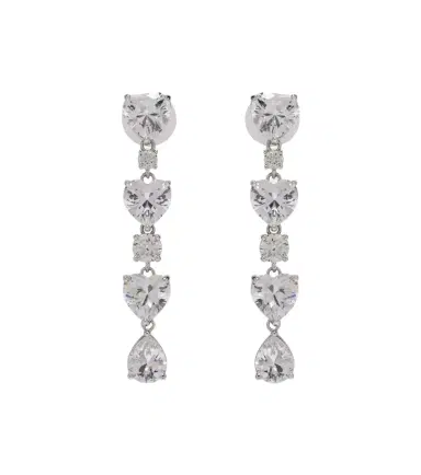 Self-Portrait Tiered embellished earrings | Thumbnail 1